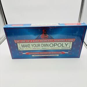 Make Your Own Opoly The One of A Kind Custom Monopoly Board Game NEW SEALED!
